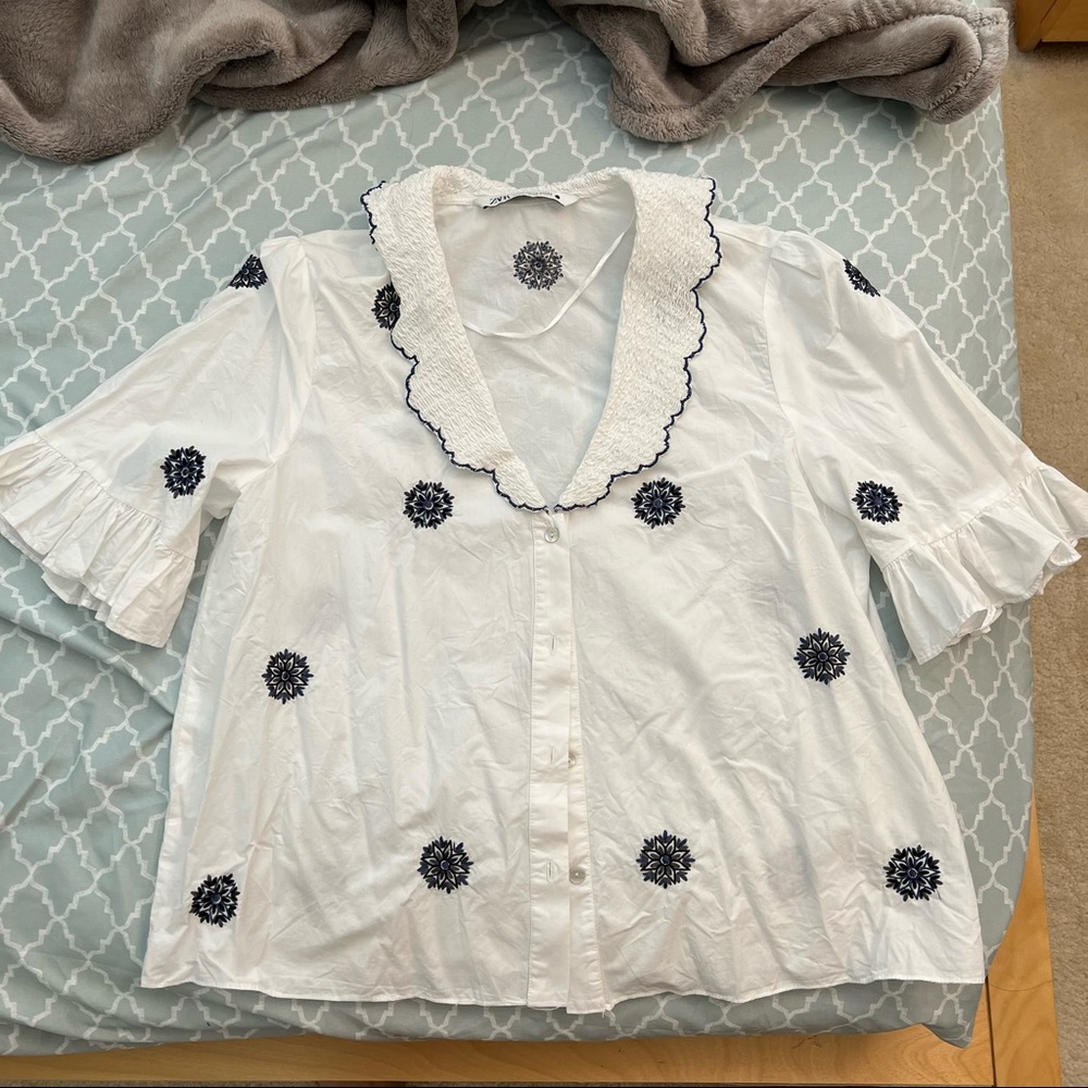 Zara Button Up Shirts with Details